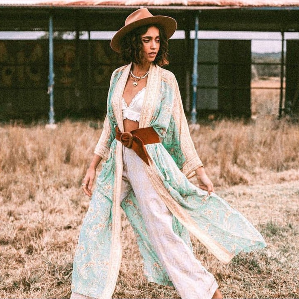 Spell & The Gypsy Maisie (Sample) Maxi Robe Kimono One Size - Picture 5 of 15